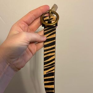 Urban Outfitters Zebra Belt